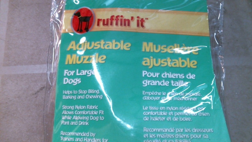 ruffin' it 20605 Adjustable Muzzle, Large Dogs, FREE SHIPPING