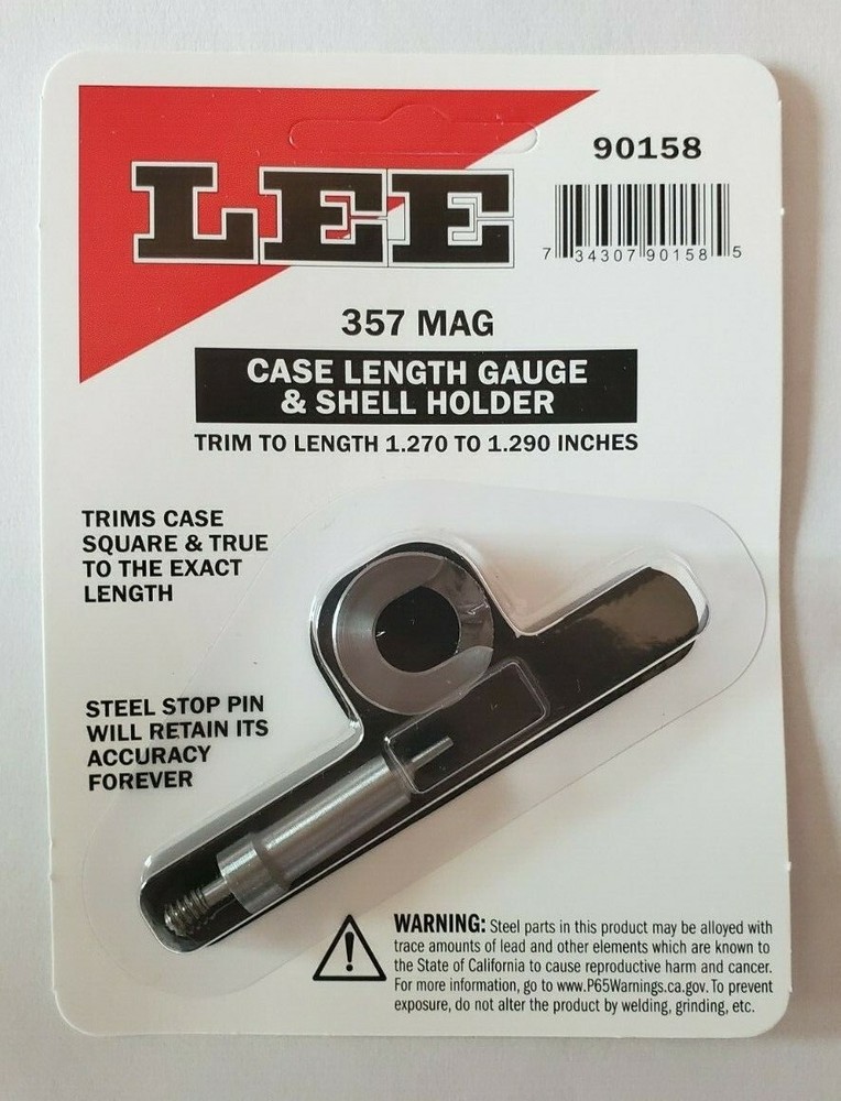 Lee 90158 Precision Case Length Gauges and Shellholders  357 MAGNUM