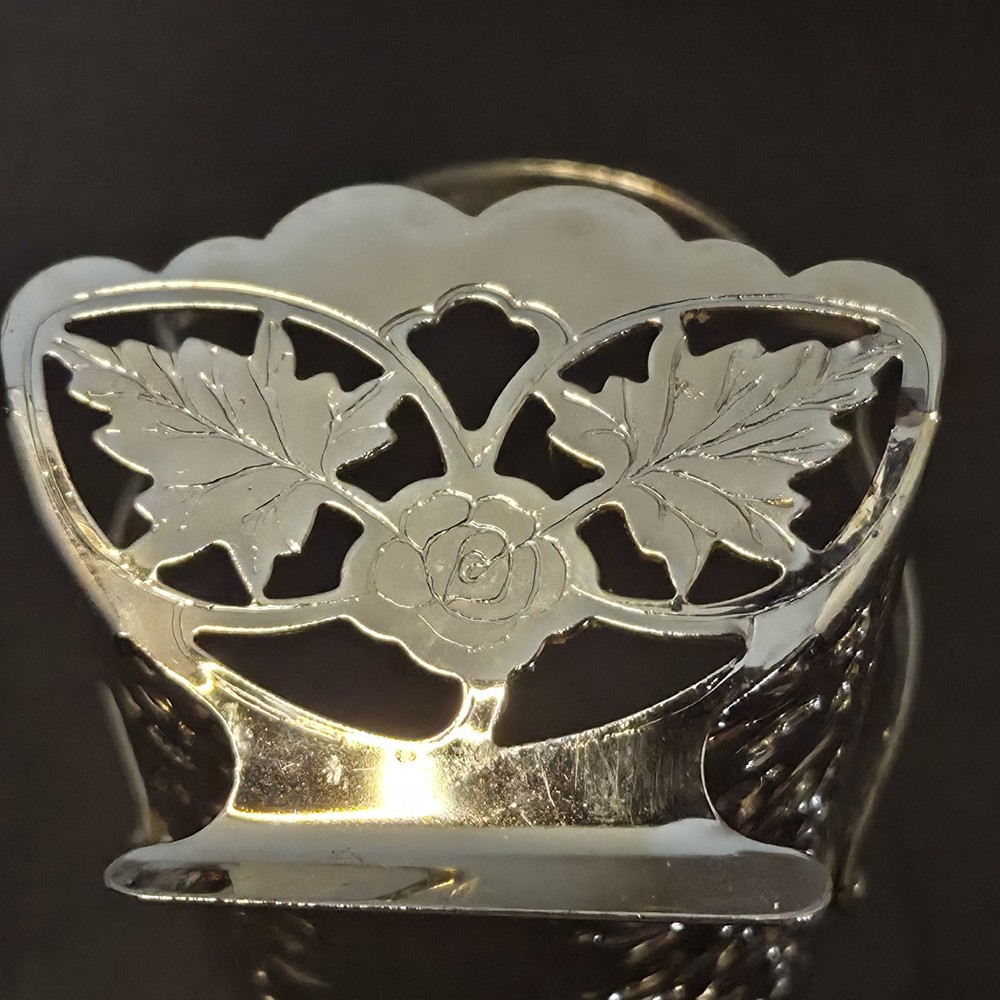 Vintage Queen Anne Silver Plated Cracker Biscuit Rack Tray In Original Box