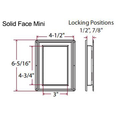 Mid America Vinyl Mount Master Mini Mounting Block Solid Face 082 Linen