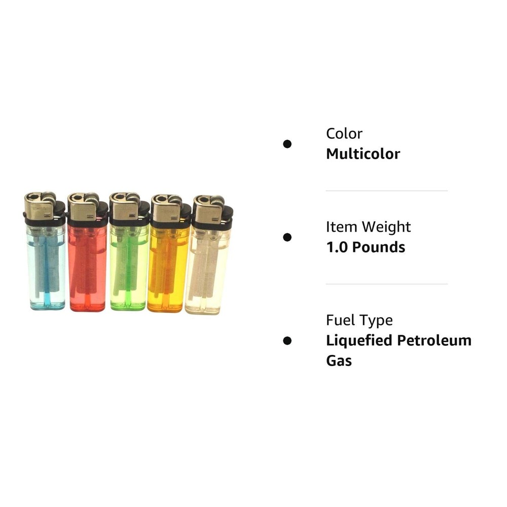 Cigarette Lighter Disposable Classic Lighters - 10 Pack Lot