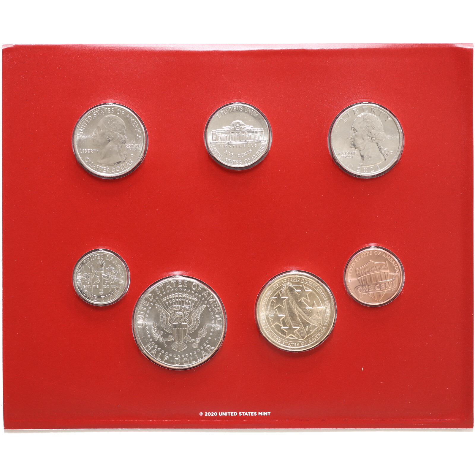2021 Mint Set Original Plastic 14 BU Coins