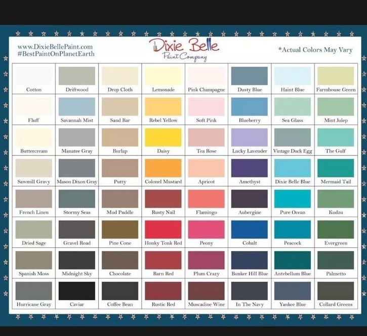 8-oz DiXie BeLLe Mineral Chalk Paint ~Refinish~Repurpose~Refurbish~Restore~ DIY~