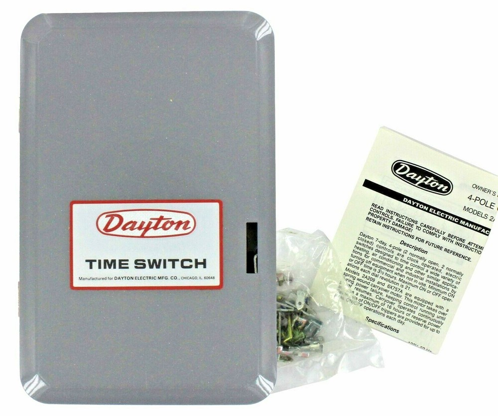 Dayton 2A208 7-Day Time Switch