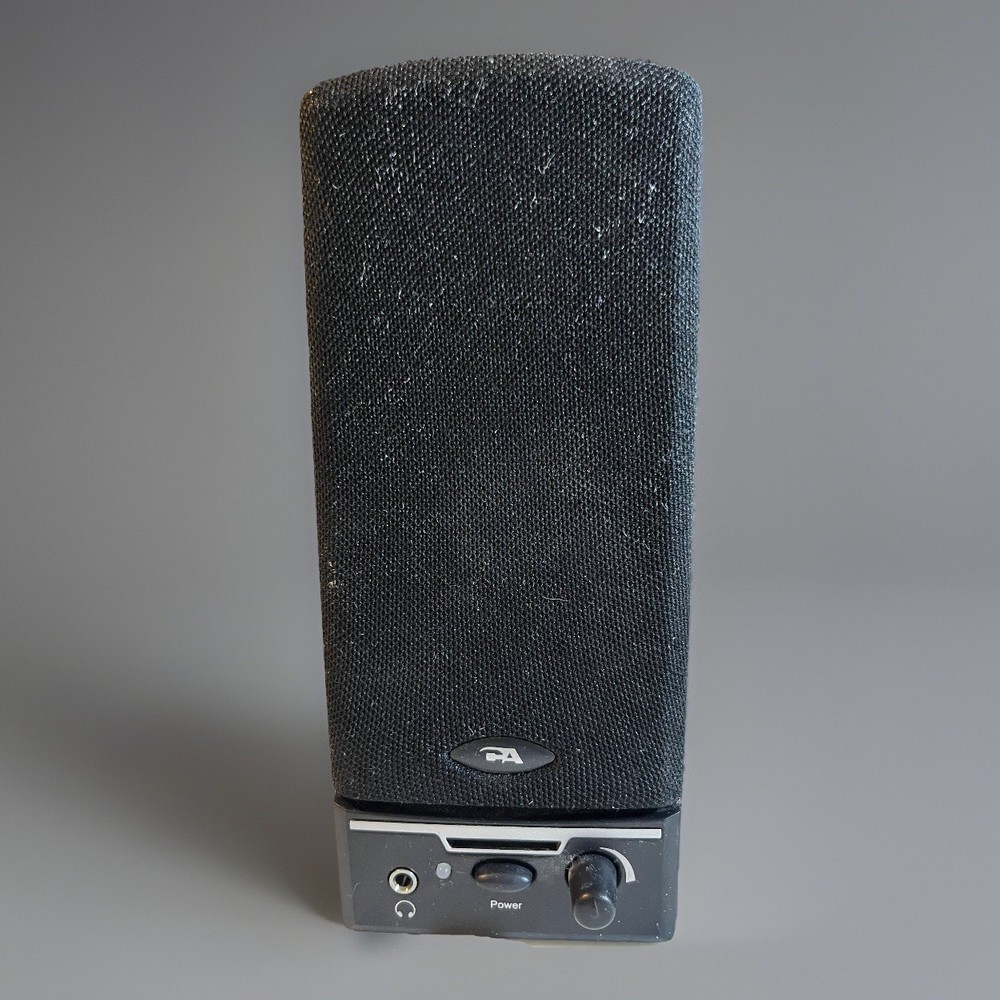 Cyber Acoustics CA-2014 2.0 PC Computer Speakers Wired Black Tested