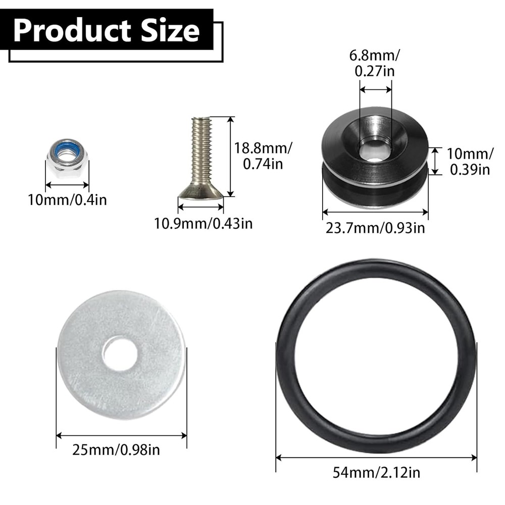 BFXM Universal Bumper Clips Front Rear Quick Release Hold Down Brackets Kit