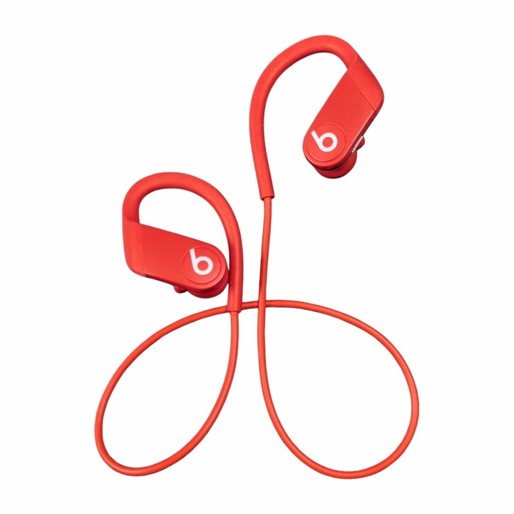 Beats by Dre Powerbeats 4 High-Performance Wireless Bluetooth Headphones - Red