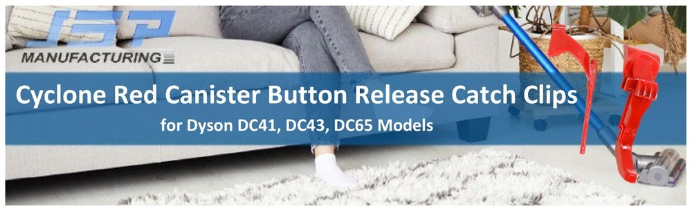 Vacuum Cyclone Red Canister Button Release Catch Clips For Dyson DC41, DC43 DC65