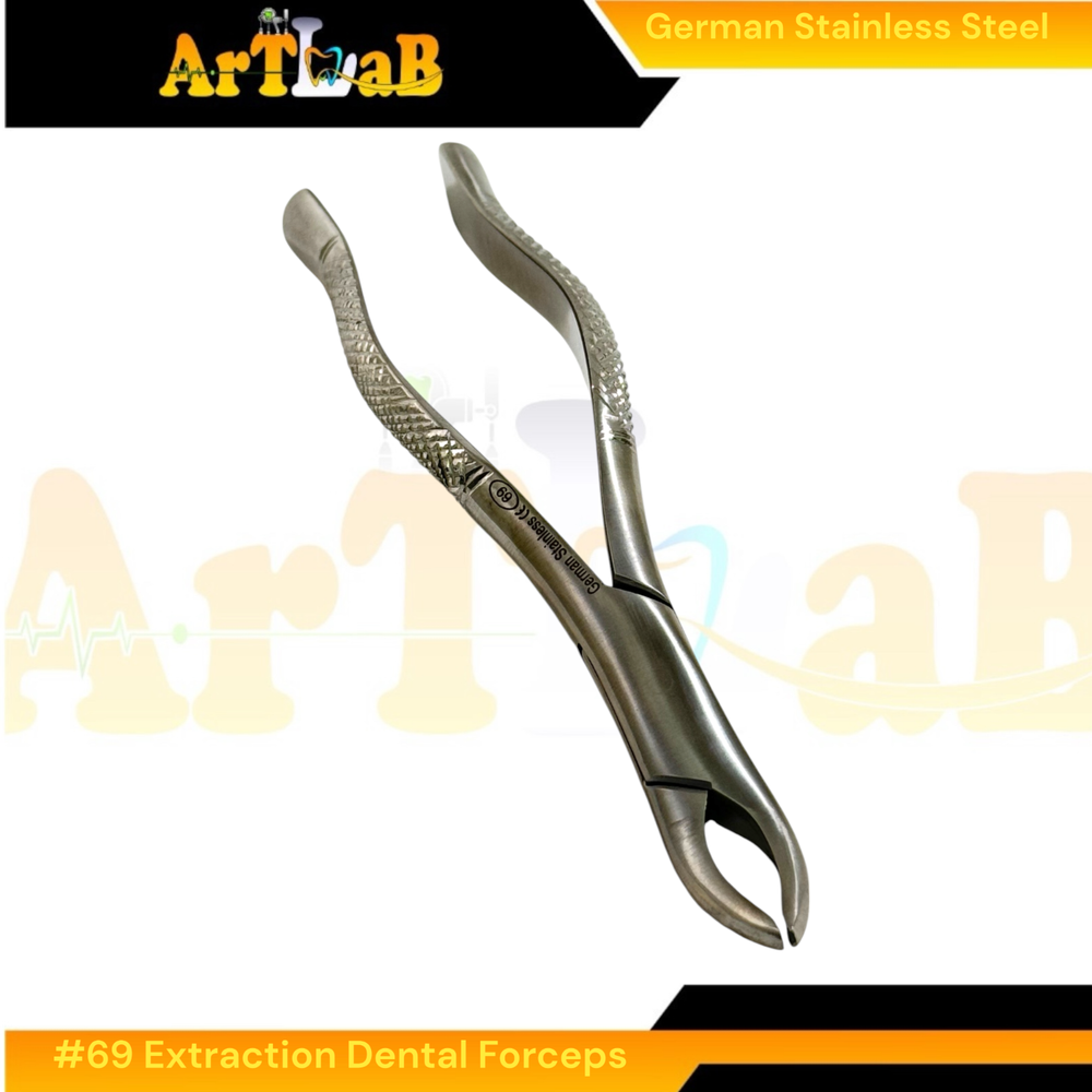 No. 69 Fragment Root Forceps - Upper & Lower Root Extraction Dental Pliers -1 EA