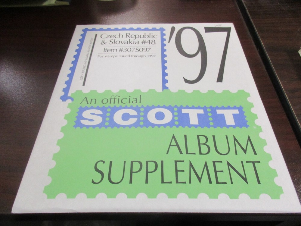 THE SCOTT ALBUM SUPPLEMENT CZECH REPUBLIC & SLOVAKIA #48  W/FREE SHIPPING!!