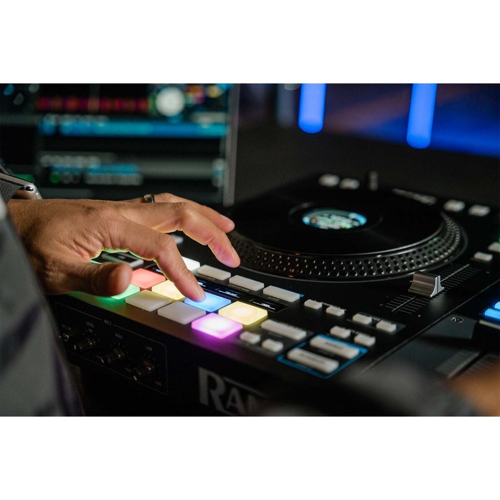 Rane FOUR Advanced 4 Channel Mixer Stems Serato DJ Controller w Soft Case
