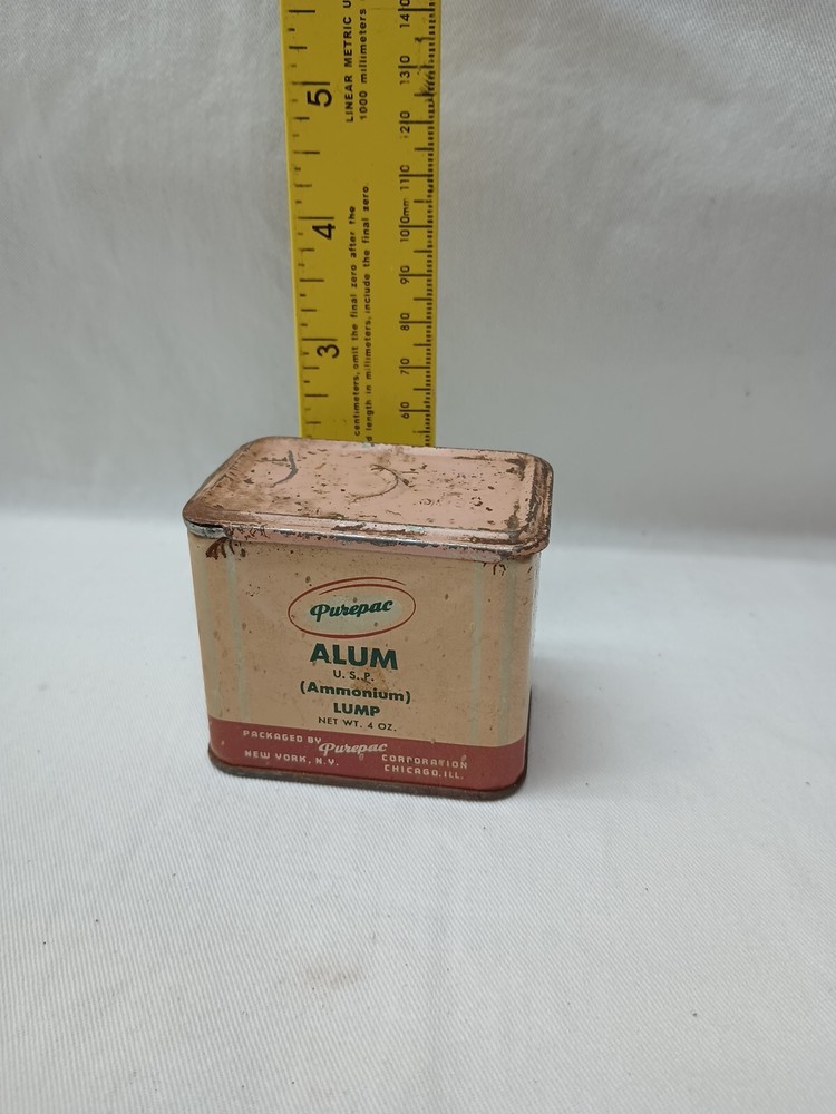 Vintage Purepac Alum Tin