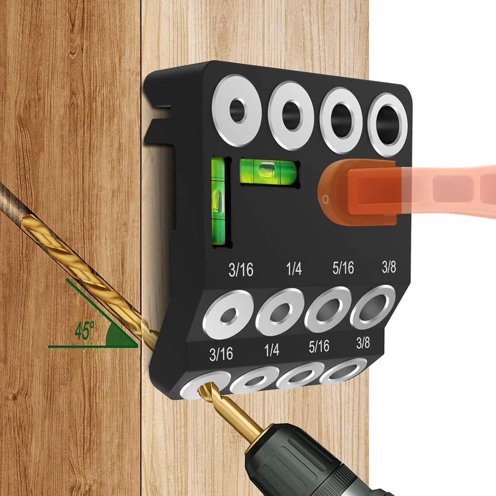 Adjustable Angled Drill Guide Jig 30° 45° 90°