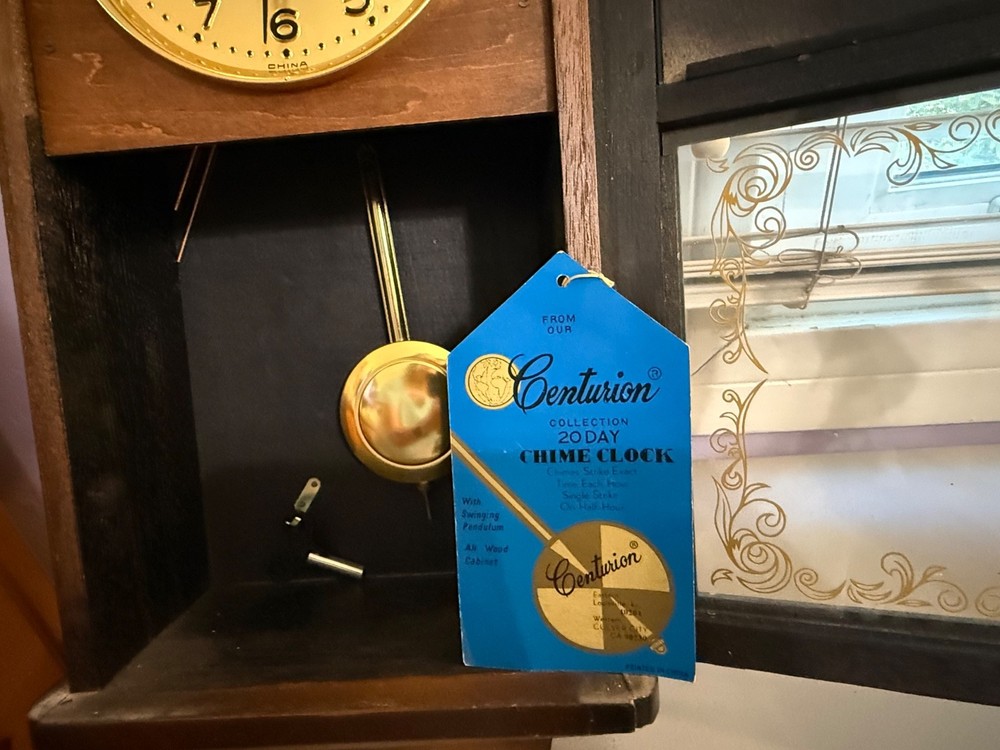 Vintage Centurion 20 day Wall Chime Clock With Key
