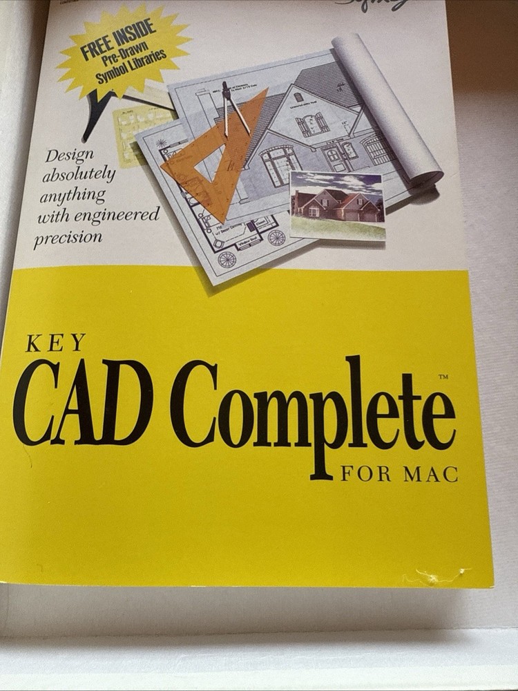 Key CAD Complete CD-Rom Software by SoftKey for Windows 95/3.1 & MAC 1994
