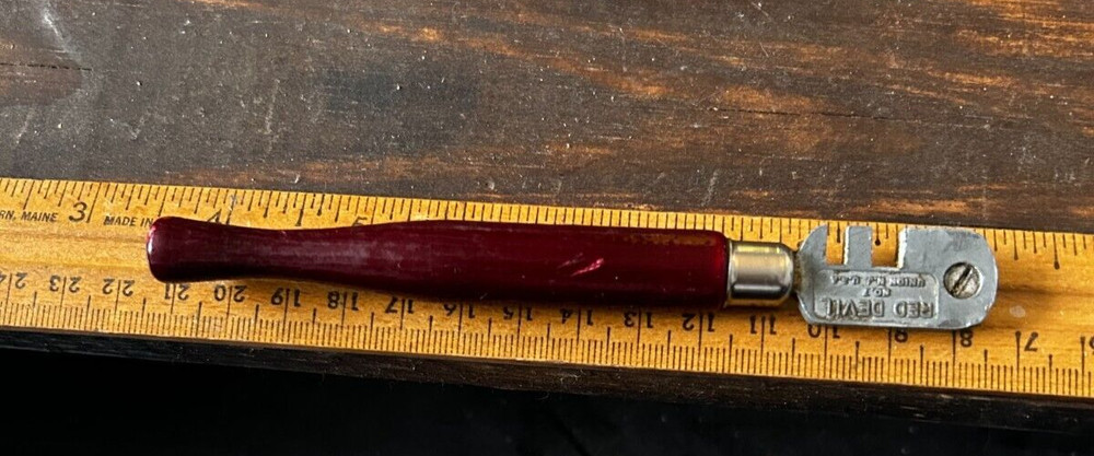 Vintage Red Devil 6 Wheel Head Glass Cutter No. 7