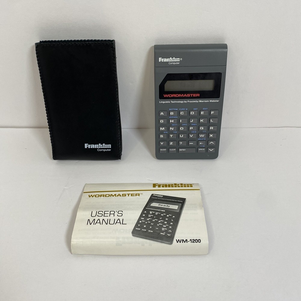 🔥Franklin Wordmaster 🔥💻WM-1200 Dictionary, Spell Checker, Thesaurus