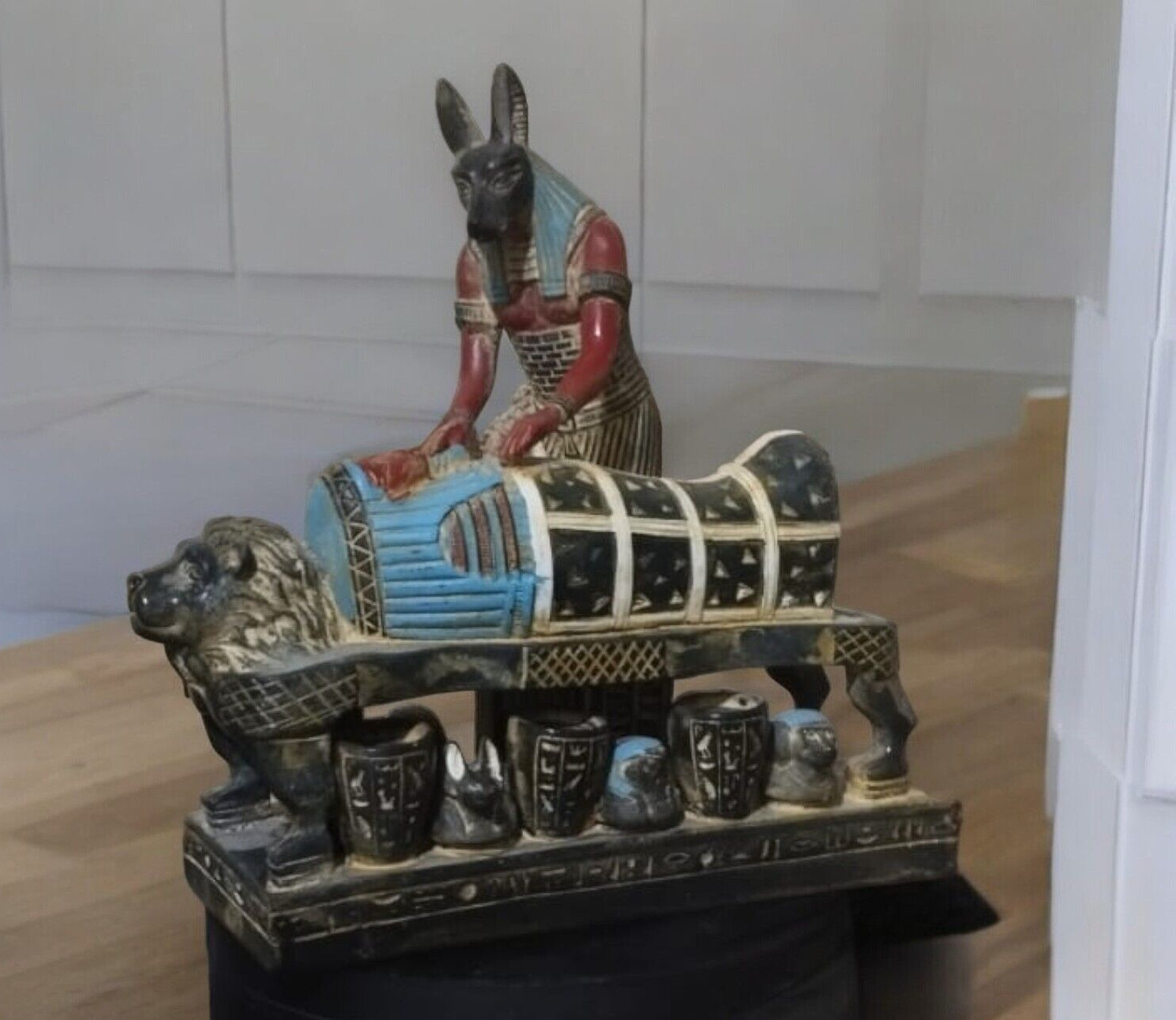 Rare Ancient Egyptian Antiquities God Anubis Unique Statue Pharaonic Egyptian BC