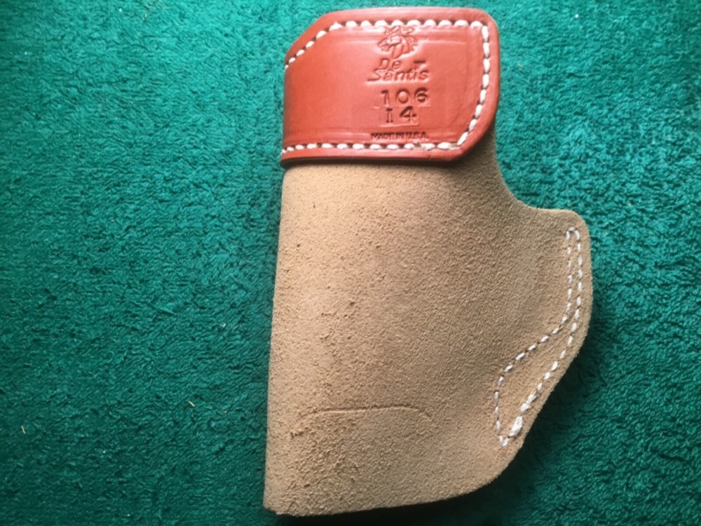 Desantis Sof-Tuk holster Ruger SR9 compact RH BRown LEATHER NEW
