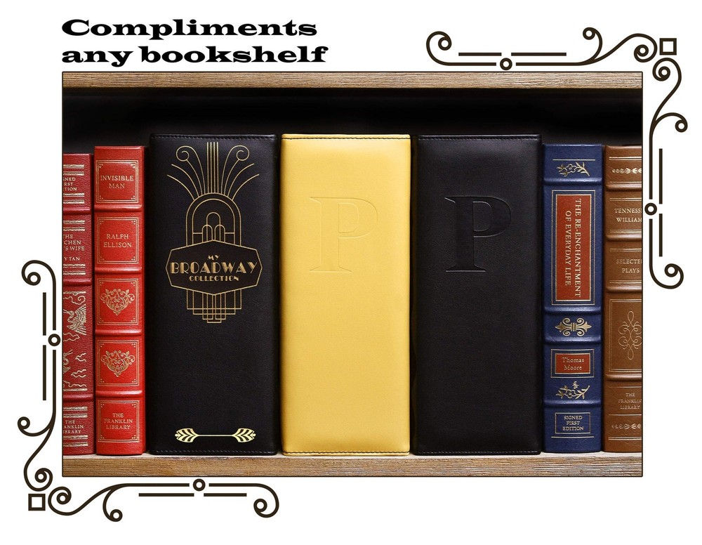 Binder for Holding Broadway Play Program and Theater Programs with 30 Custom ...