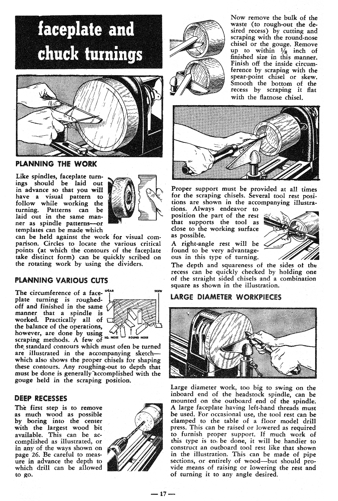 CRAFTSMAN Wood Lathe 1954 Handbook Owner Operator's Manual 0863