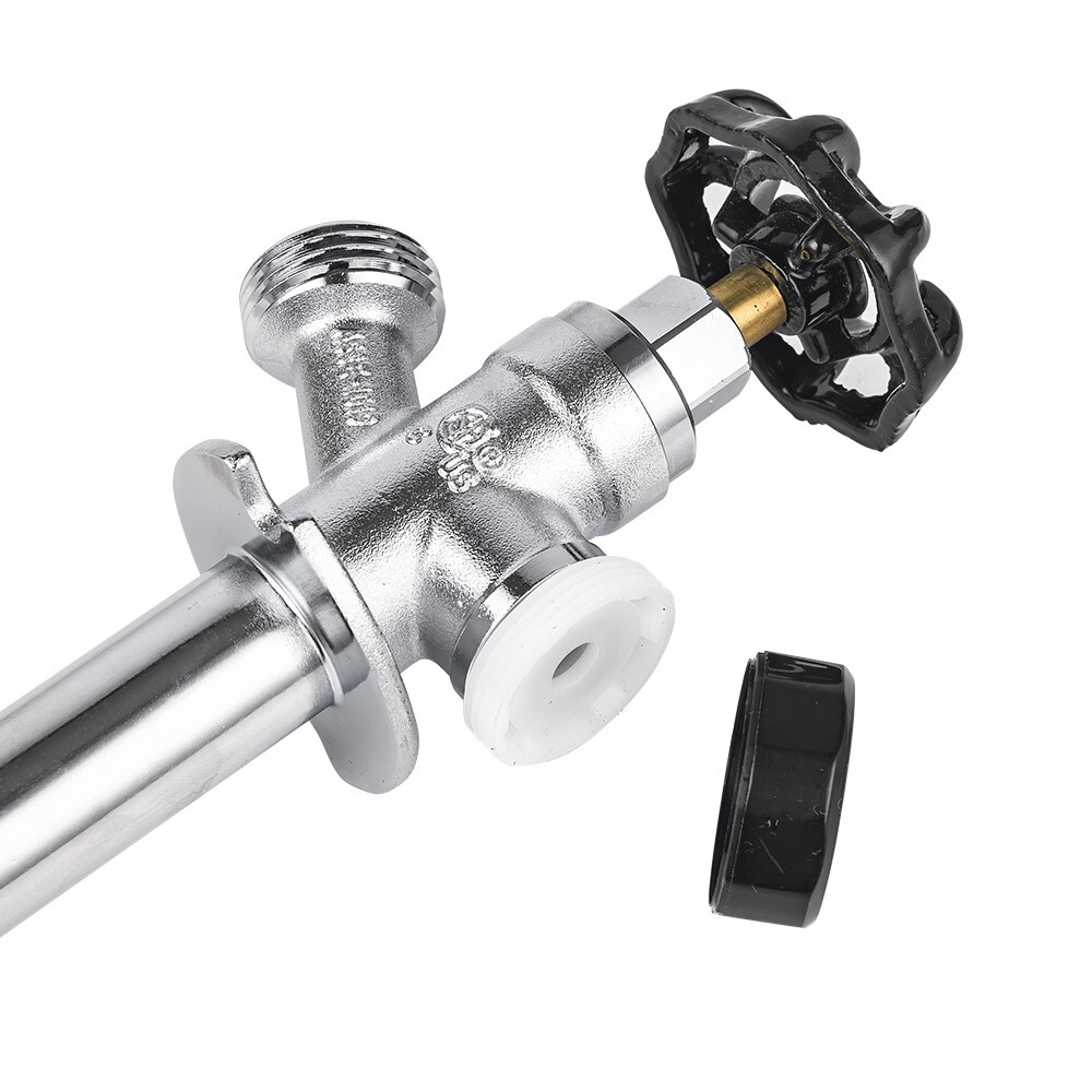 EFIELD 4-inch Anti-Siphon Frost Free Sillcock 1/2" Pex Crimp X 3/4" Hose Bibb