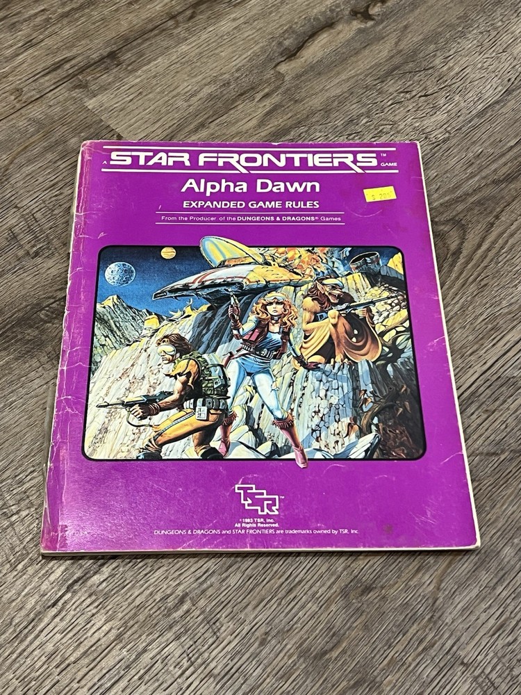 TSR Star Frontiers Alpha Dawn Expanded Game Rules Book Only 1983