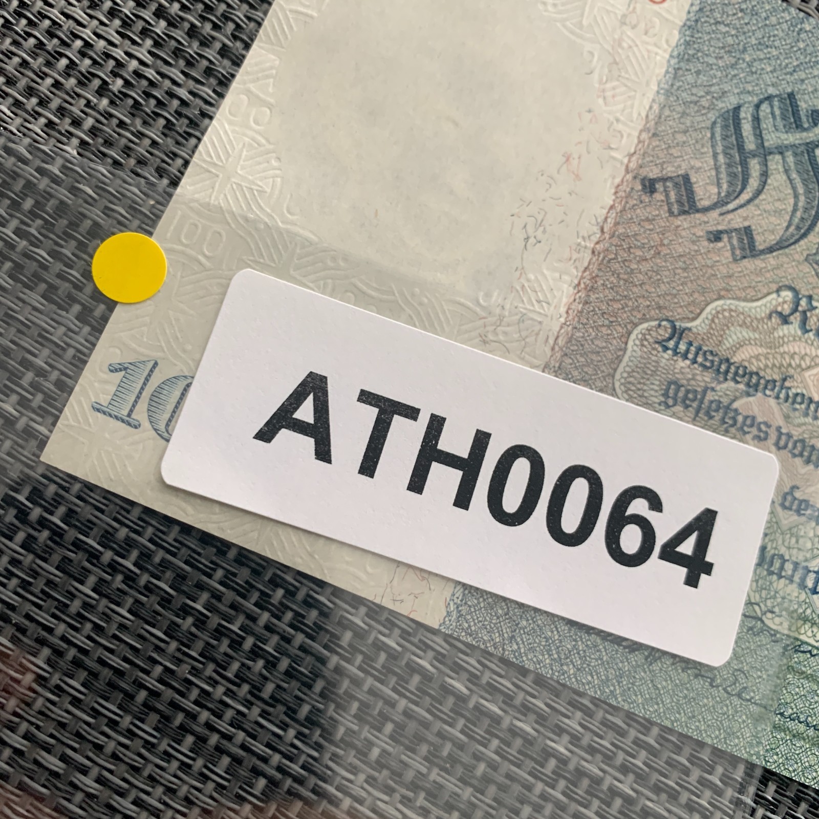 100 NAZI GERMAN Mark SWASTIKA Banknote (1935) P183 WWII, WW2 Currency Money