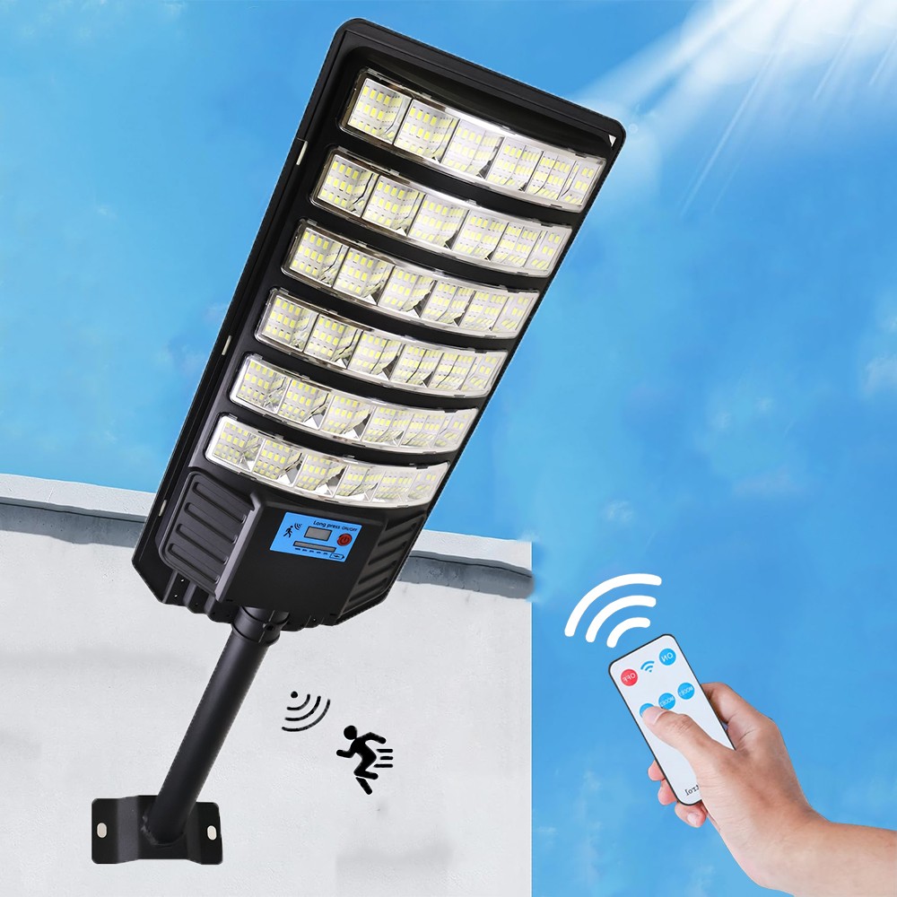 20000000LM Commercial LED Solar Street Light Outdoor Dusk to Dawn Road Area Lamp