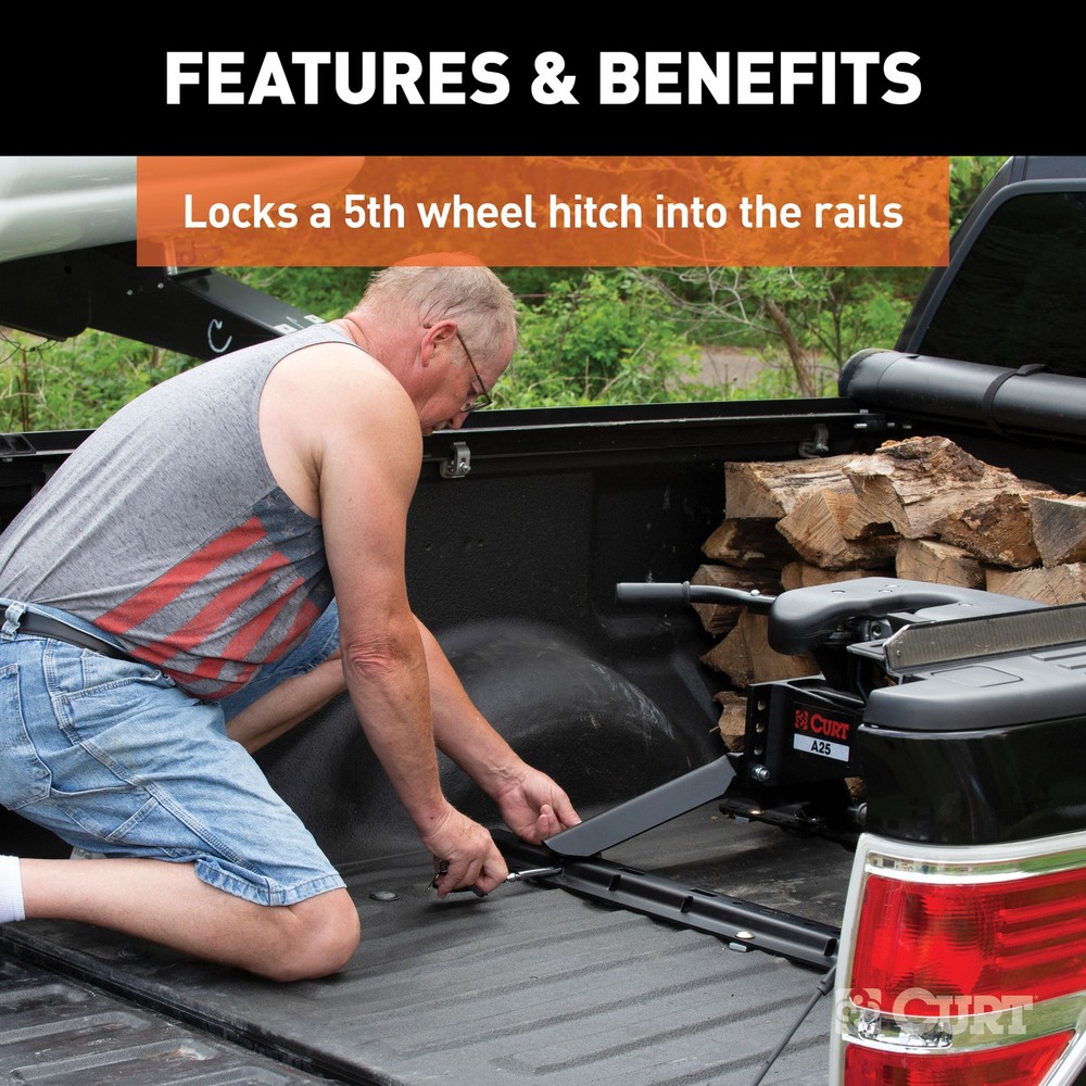 CURT 23256 5th Wheel Hitch Lock (1/2" Diameter Pin)