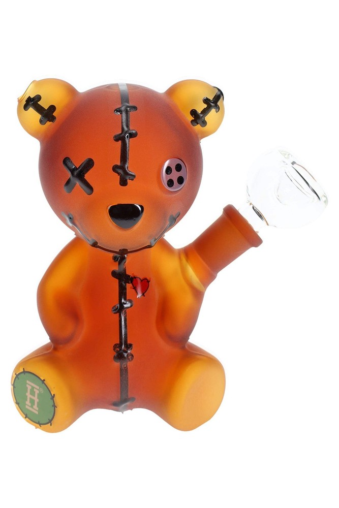 Hemper Scare Bears Teddy Bear Bong – 5.5″ – Amber