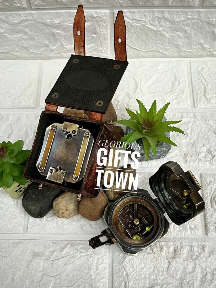 Brass compass, Brunton Working Compass, Personalized Custom Gift Compass,