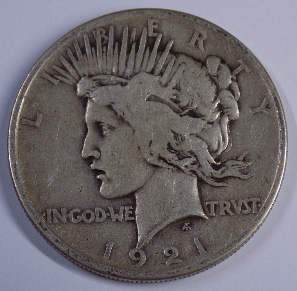 1921 $1 Peace Silver Dollar