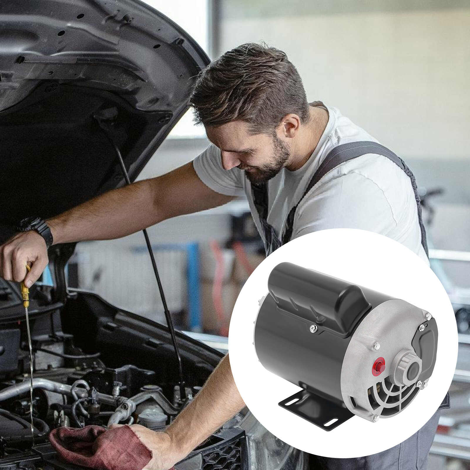 1/2HP 115/230V General Purpose Motor 3450RPM Electric Motor Single Phase New