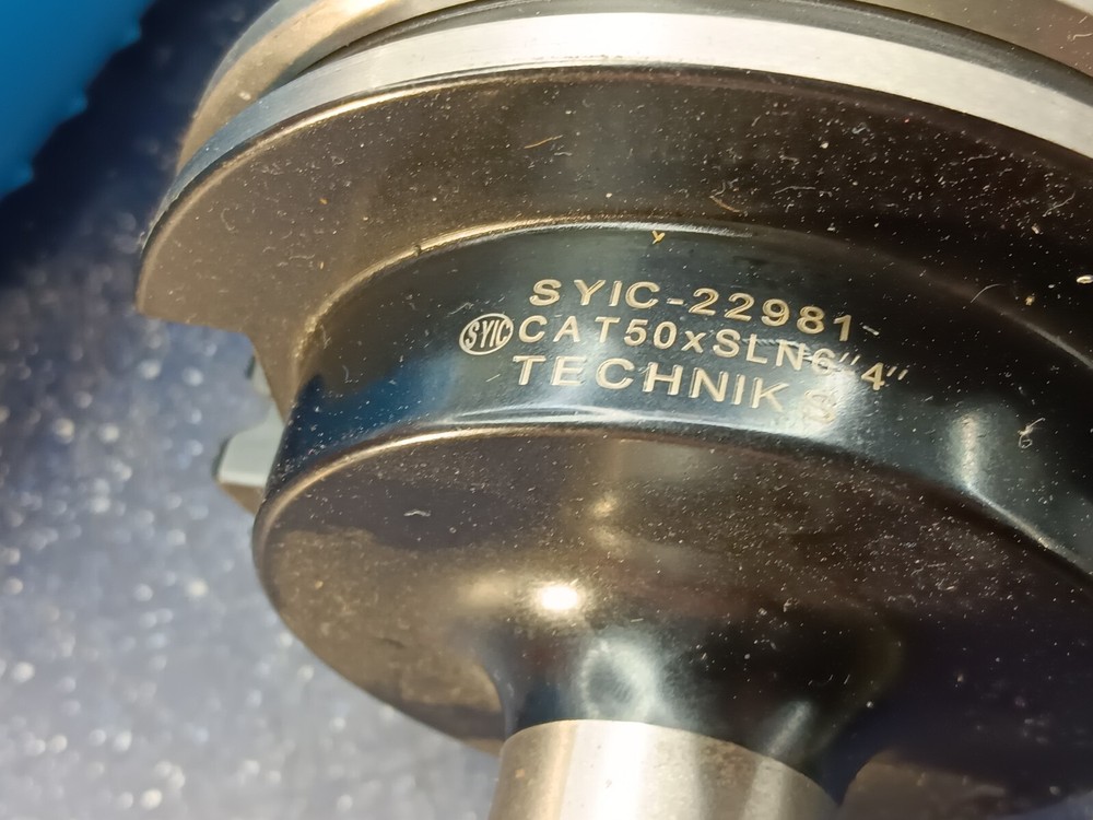 NEW Techniks CAT50 6mm Solid End Mill Tool Holder SYIC 22981 CNC Tooling .23622