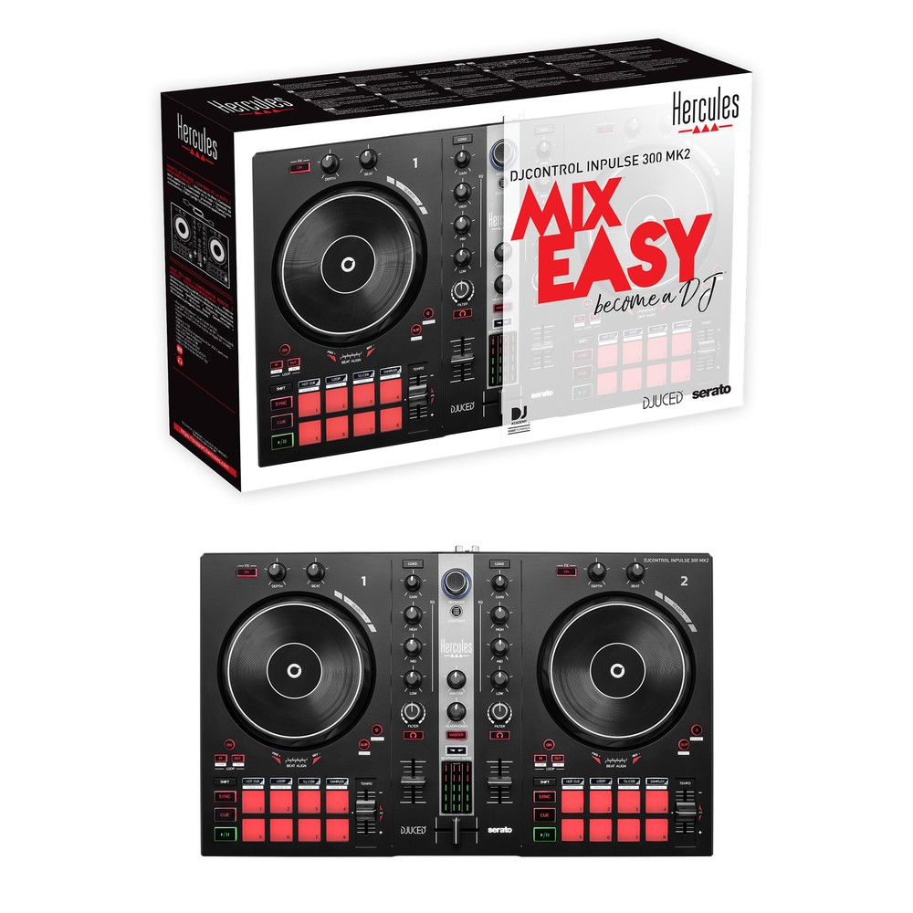 Hercules DJ 2-Deck USB DJ Controller for Serato DJ Lite and DJUCED