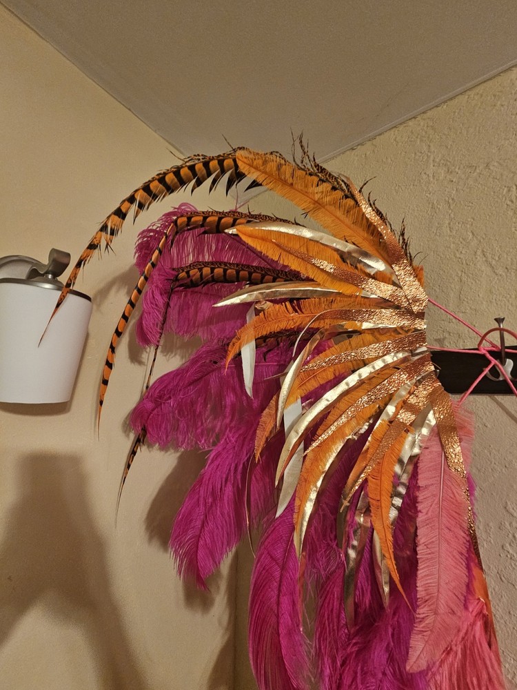 Large Carnival Feather Backpack