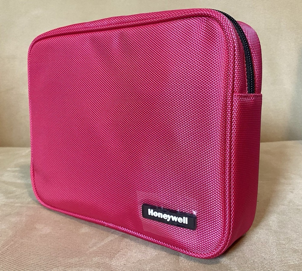 Locking Privacy Pouch LARGE PINK Combo Latch, Secure Tether, BAG SAFE 10.2x7.8x2