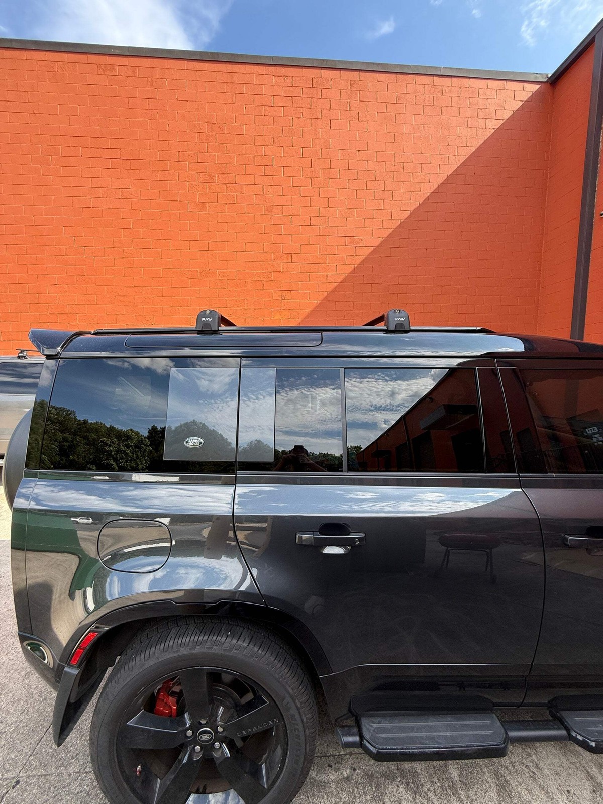 For Land Rover Defender 90 (2020-2026) Roof Rack Cross Bars T Slot Rail, Black