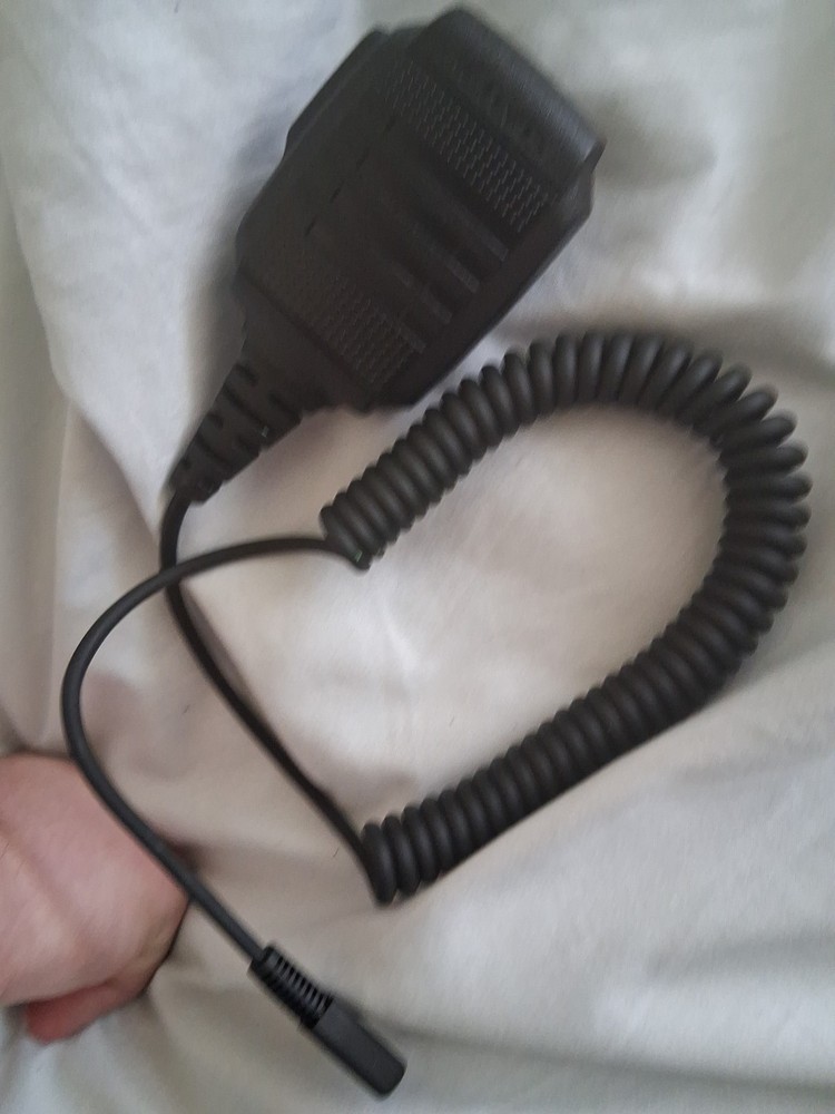 Retevis Coiled Cable Microphone for Two-Way Radio