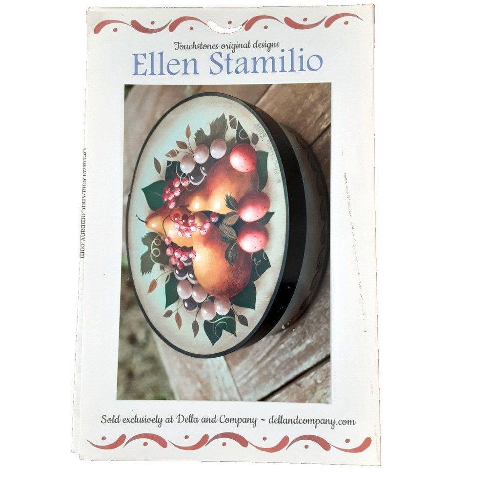 Ellen Stamilio Decorative Painting Pattern small oval fruit box pattern