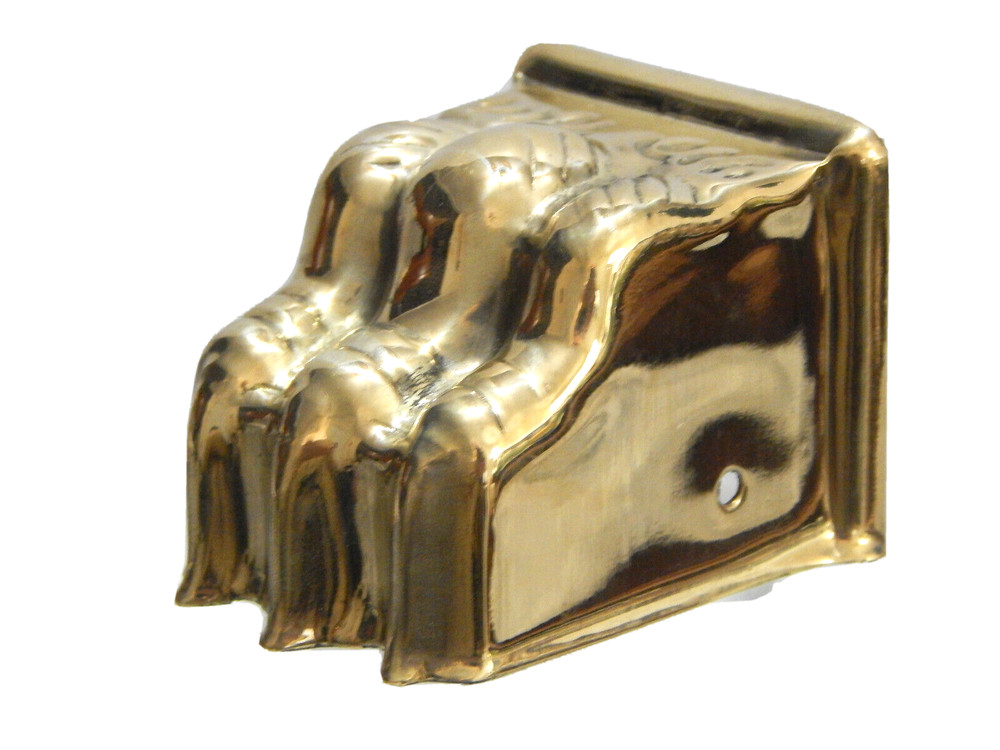 Claw Foot Table Stamped Brass Toe Cap Medium