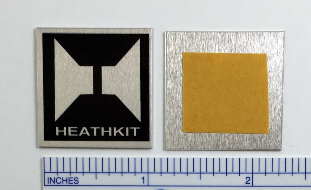 Heathkit Speaker Badge Logo Custom Made Metal