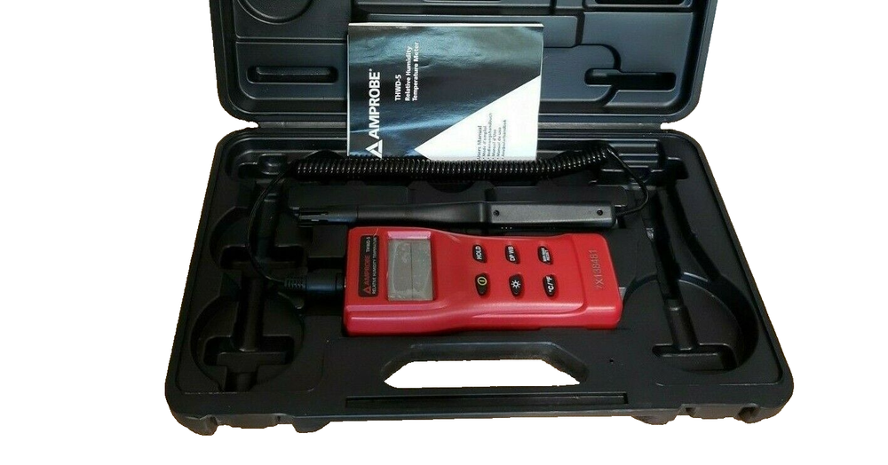 Amprobe THWD-5 / THWD5 Relative Humidity & Temperature Meter w/ Flexible Probe