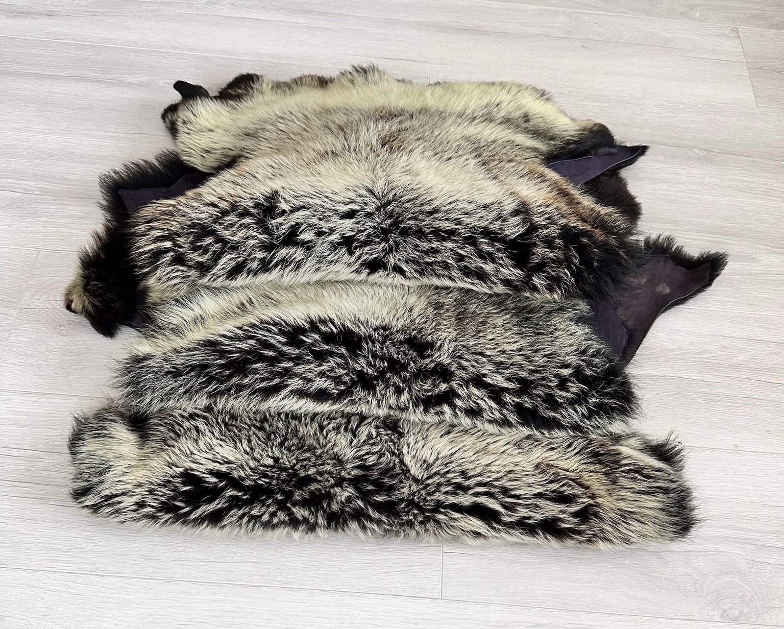 Set Of  3,%100 Toscana Sheepskin Rug,Sheepskin Pelt,color,black,bej