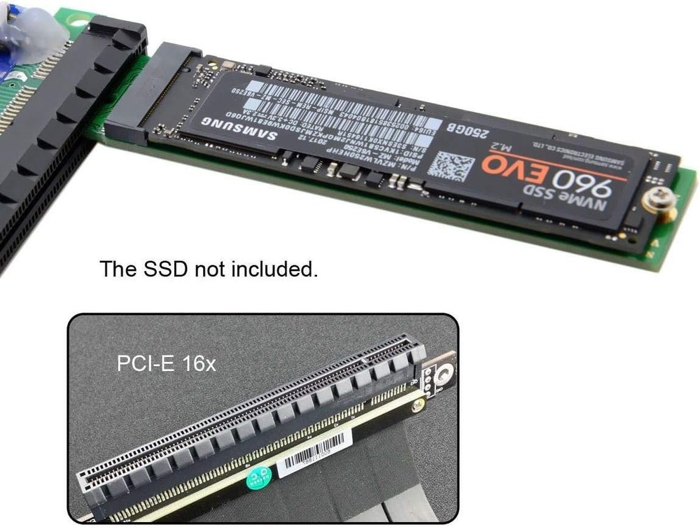 Lightweight PCIe 3.0 X1 Adapter for M-key M.2 NGFF - Maximum Data Performance