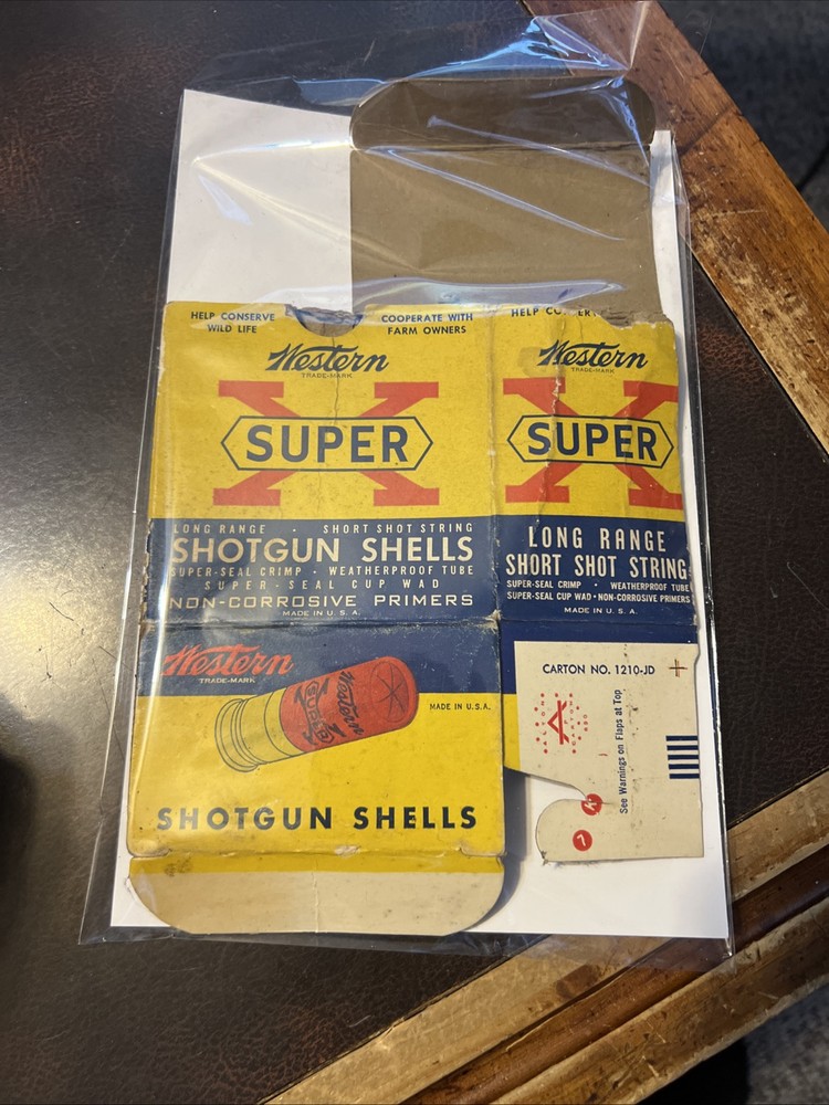 Vintage Empty Ammunition Box Western Super X