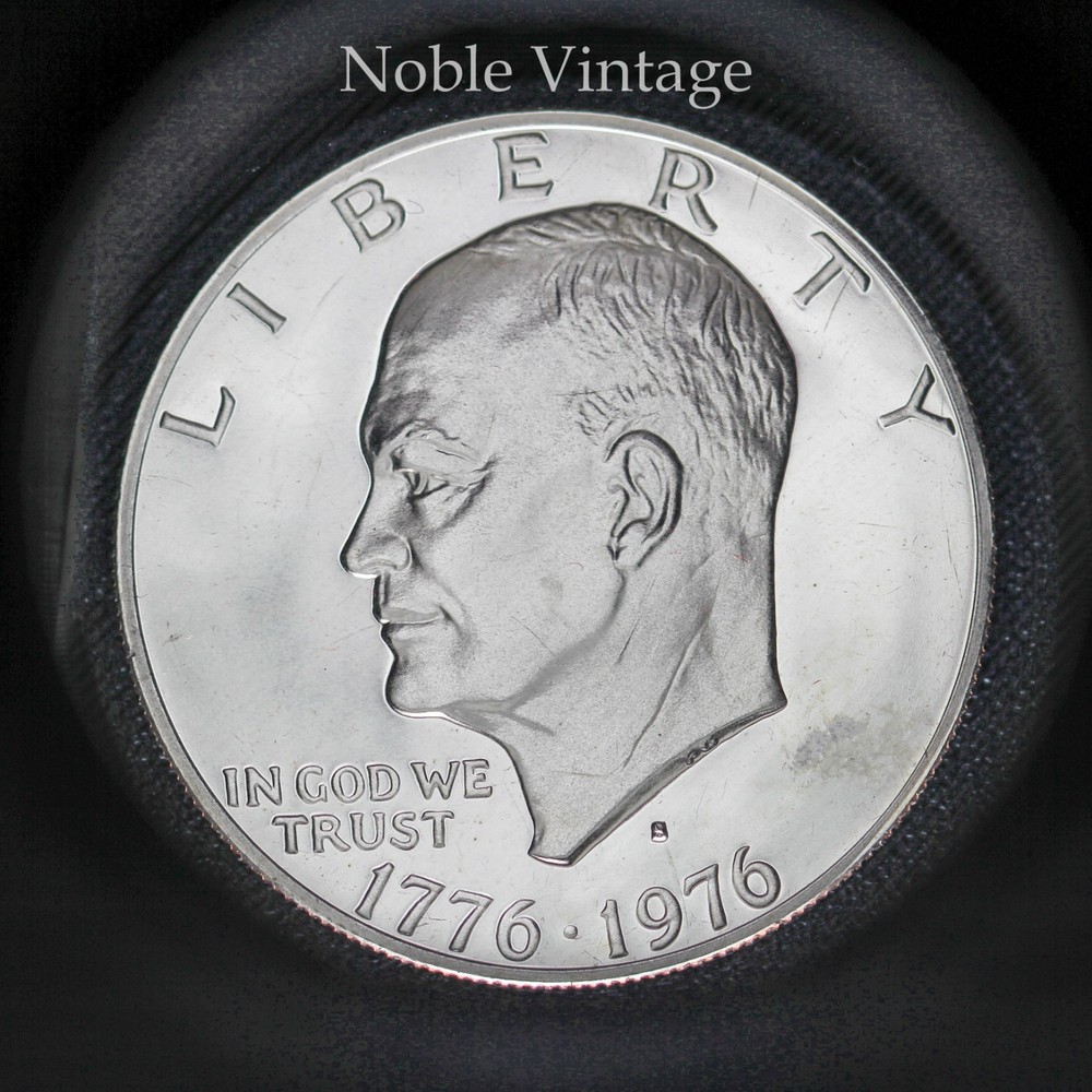1976 S Proof Eisenhower (Ike) Dollar Coin - Type 2 - From Clad Proof Set