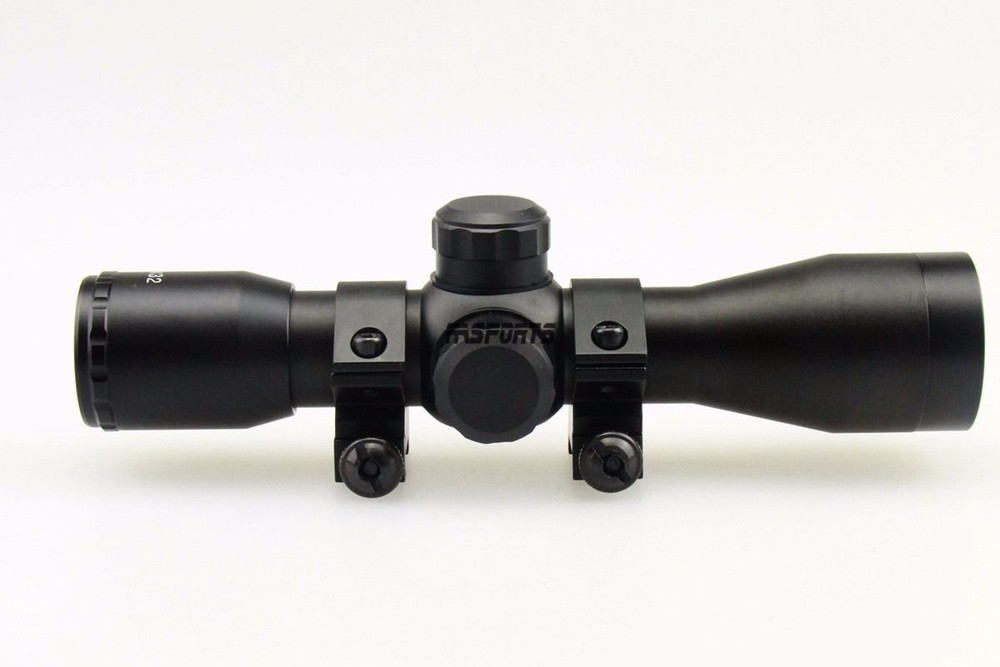 Tactical 4X32 Compact RANGEFINDER .223 .308 Scope /w Rings