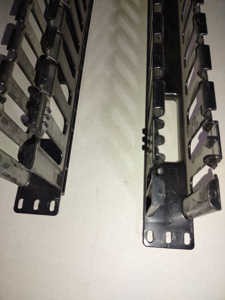 Panduit 19" 1u Rack Mount Horizontal Cable Manager Management 2 pack